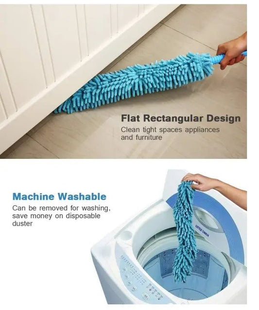 Microfiber Fan Cleaning Duster Steel Body Flexible Fan mop for Quick and Easy Cleaning