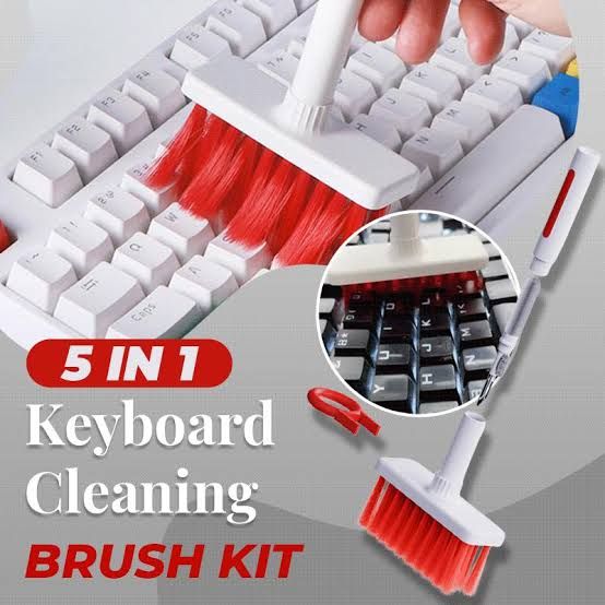 5 In 1 Multi function Cleaning Tools Kit For Keyboard Earphone Cleaner Soft High density Brush Set