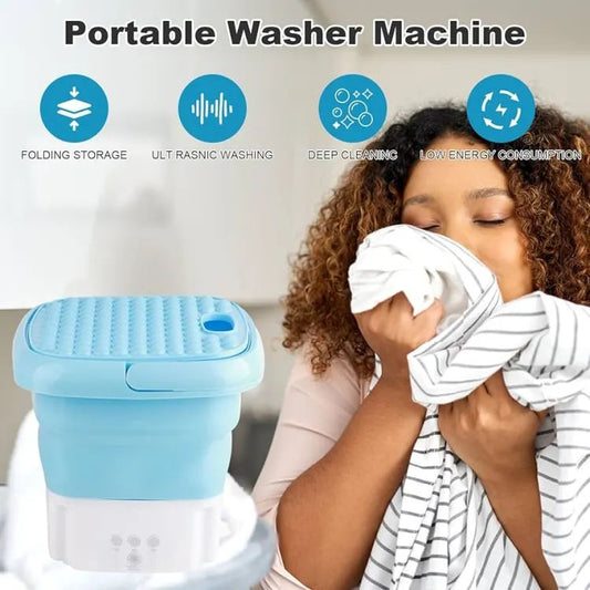 Portable Mini Folding Washing Machine & Dryer