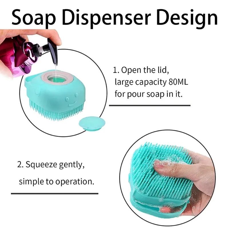2 in 1 Ultra Soft Bath Sponge Shower Brush and Body Massager