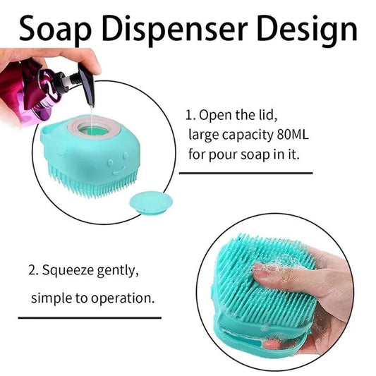 2 in 1 Ultra Soft Bath Sponge Shower Brush and Body Massager