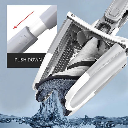 Twist Mop, X Shape Microfiber Mop, Floor Clean Mop Twist Mop With 360 Rotating Head, Dust Mop
